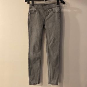 Justice jeggings, gray, size 10